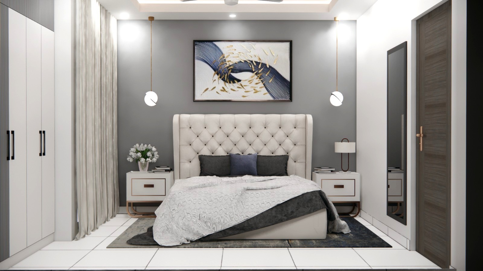Best Bed room Interios Designing